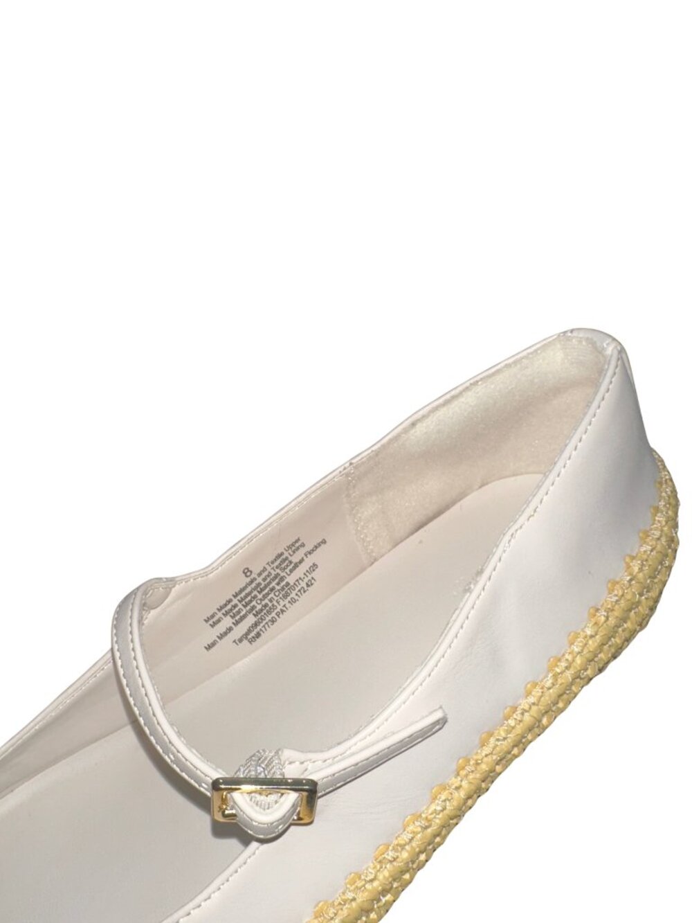 Universal Thread Cream Bea Espadrille Mary Jane Flats NWT Size 8 - Picture 6 of 11
